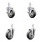 Service Caster 4 Inch Thermoplastic Rubber Swivel 7/8 Inch Square Stem Caster Brakes SCC, 2PK SCC-SQ20S414-TPRB-TLB-78-2-S-2 - alternate 1